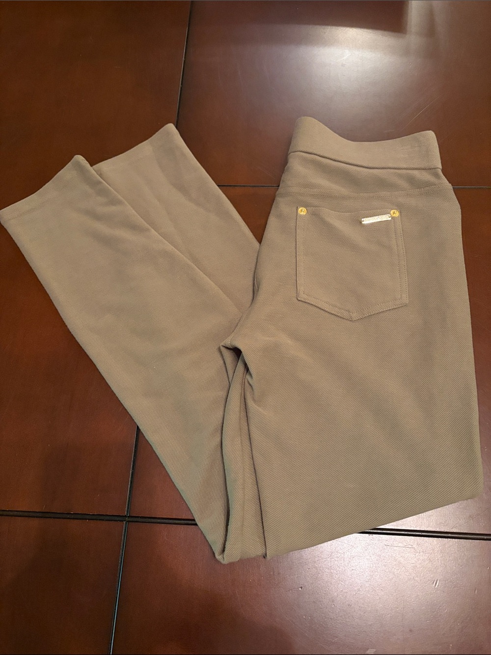 Michael Kors Olive-taupe Knit pull on trousers NWOT